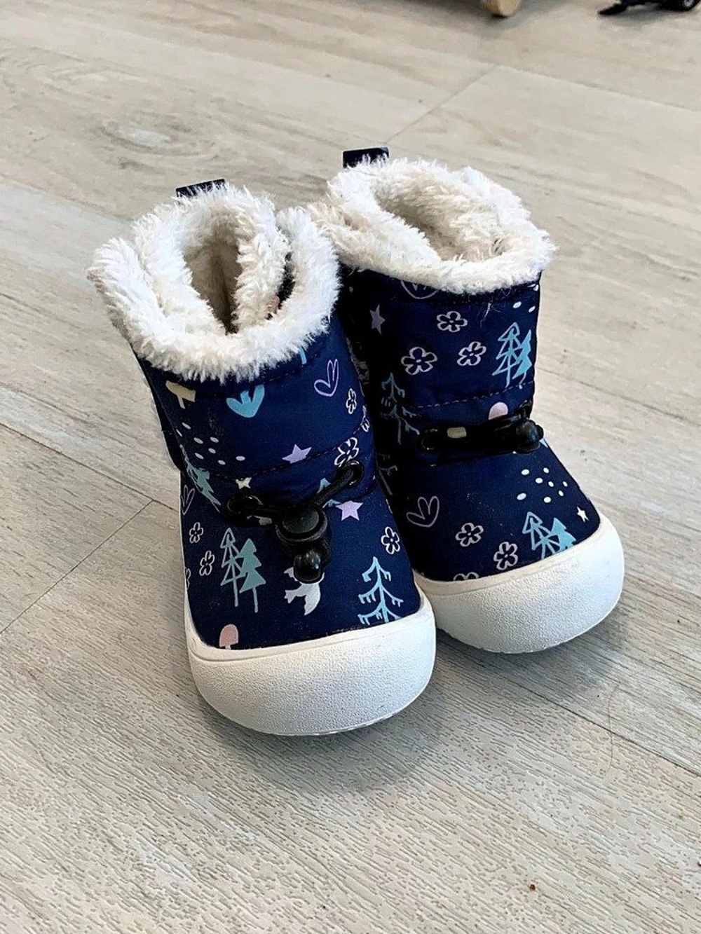 Jan & Jul Stay-Put Cozy Booties Kids Printed Winter Boots Girls US 4